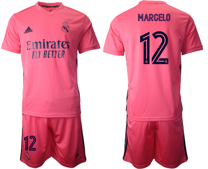 Men 2020-2021 club Real Madrid away #12 pink Soccer Jerseys->->Soccer Club Jersey